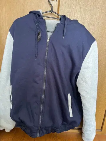 남성용 자켓 아우터 보아 바시티 자켓 네이비 그레이 점퍼 후드티