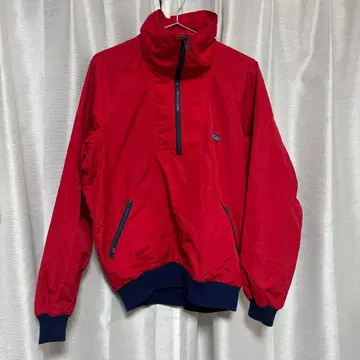 patagonia 빨간색 나일론 자켓 하프 지퍼