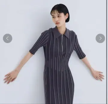 CINOH 니트 원피스 카키 36