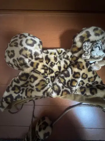 레오파드 무늬 귀도리 모자 미키 포함