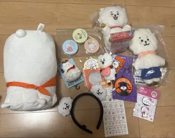 BT21 RJ 봉제 인형 세트 머리띠