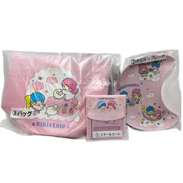 산리오 복권 키키라라 백 미러&빗 멜라민 플레이트 3종 세트