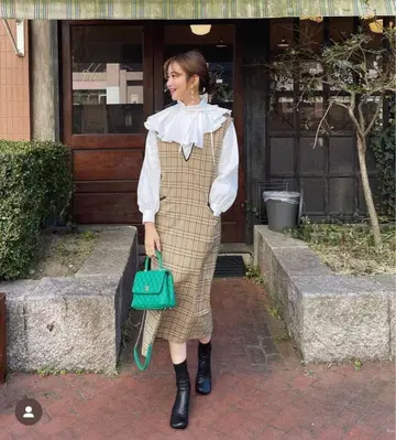 HYEON 체크 원피스 헤욘 zara