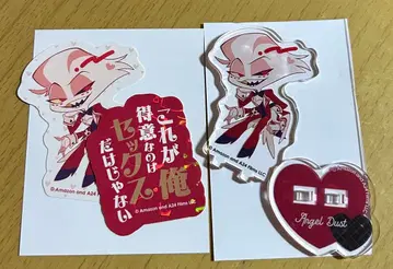 해즈빈 호텔 카페 엔젤 더스트 스티커, 미니 아크릴 스탠드