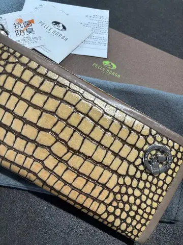 PELLE BORSA 크로커다일풍 장지갑