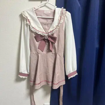 LIZLISA 리즈리사 lizlisa 세일러 카라 셋업 핑크