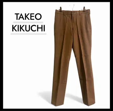 TAKEO KIKUCHI 슬랙스 팬츠 브라운 M 상당
