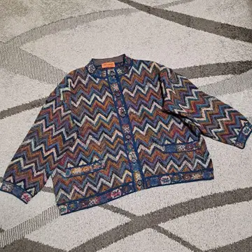 [ MISSONI ] Italy 밴드 카라 가디건 압축 니트