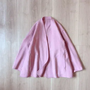 새상품급*플라스테 PLST 울 블렌드 리버 하프 코트 S 핑크