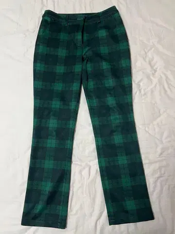 캘러웨이 여성용 골프 팬츠 그린 블랙 체크