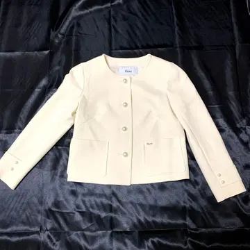 Rene 루네 노카라 자켓 화이트 34