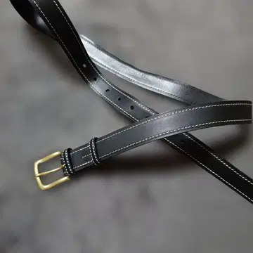 폴 스미스 컬렉션 블랙 가죽 벨트 L