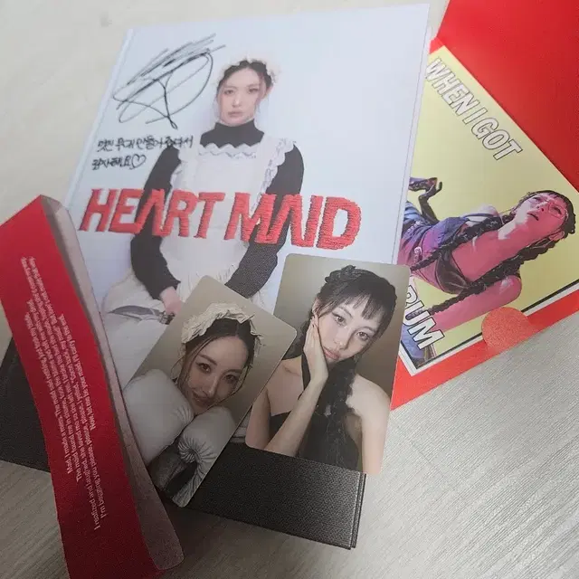 선미 HEART MAID 싸인멘트 포카 포함 비매 앨범 급처