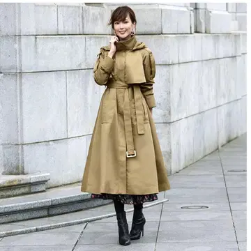 RUIRUE BOUTIQUE 2way 후드 트렌치코트