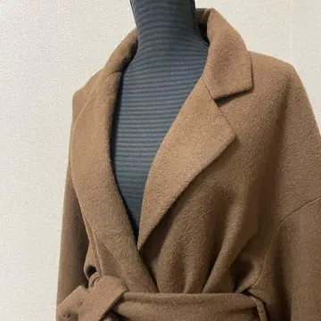 ZARA 자라 오버 사이즈 롱 코트 벨트 포함 브라운 컬러