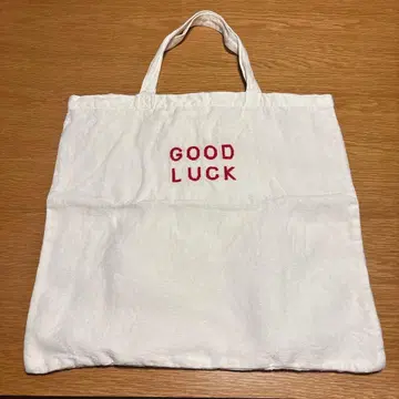 R&D.M.Co- 린넨 토트백 GOOD LUCK