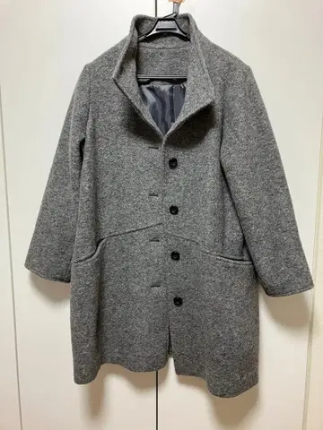 그레이 코트 새상품급 L 무릎 기장