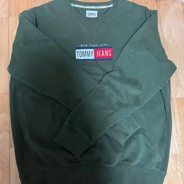 TOMMY JEANS 올리브 그린 트레이닝복 XL