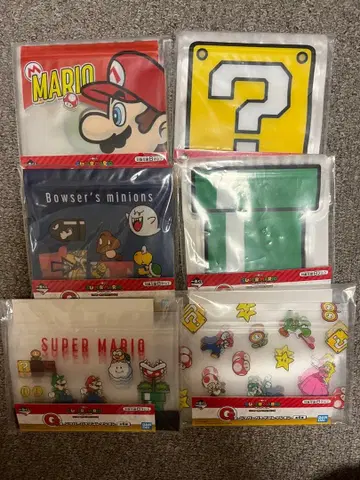 슈퍼 마리오 제일복권 G상 지퍼 백 컬렉션 컴플리트