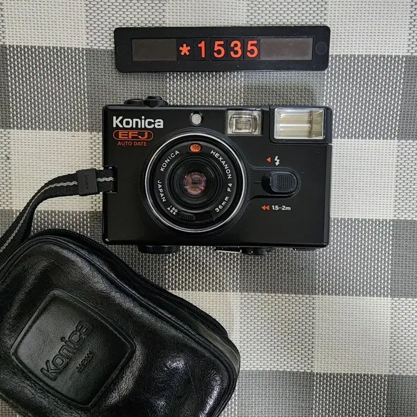 코니카 EFJ 오토데이트 블랙 필름카메라 코니카 팝 동일