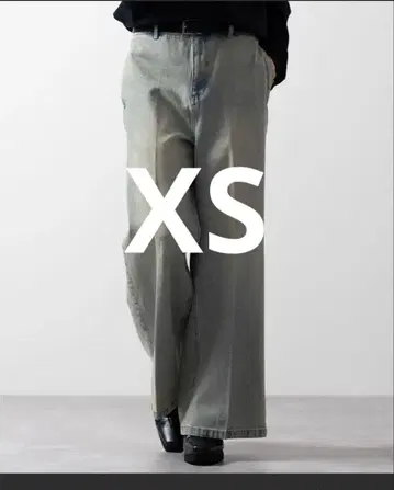 CLEL 빈티지 디자인 플레어 데님 팬츠 베이지 계열