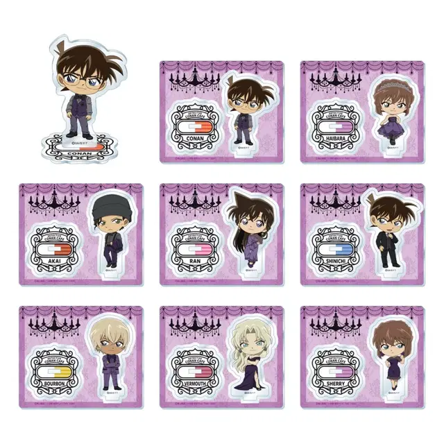 명탐정 코난 극장판 흑철의 어영 콜라보 카페 아크릴 스탠드 쿠도 신이치