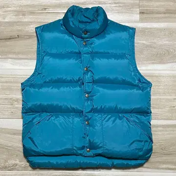 80s 90s L.L.Bean 다운 베스트 스카이블루 레어 컬러 남성용