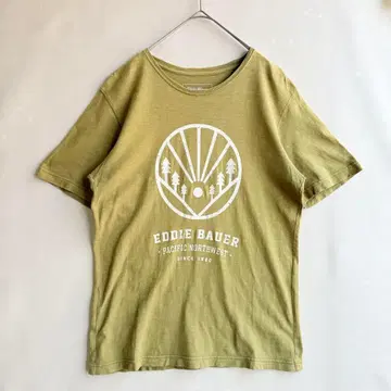 Eddie Bauer 에디바우어 아웃도어 T셔츠 M 머스타드