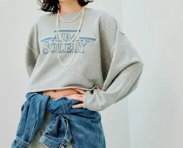 LEPSIM 숏 로고 쭈리 풀오버