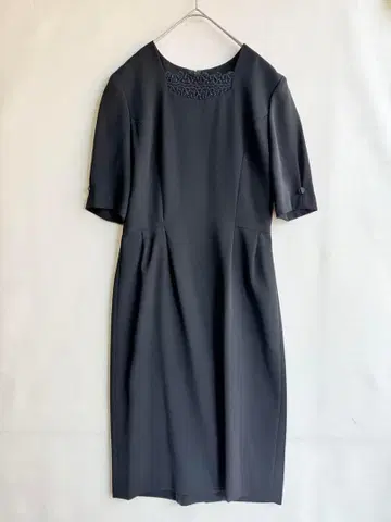 새상품급 주얼리 하우스 여성용 블랙 포멀 원피스 7호 예복