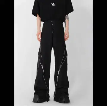 Argue Culture 와이드 팬츠 지퍼 슬랙스 opium y2k