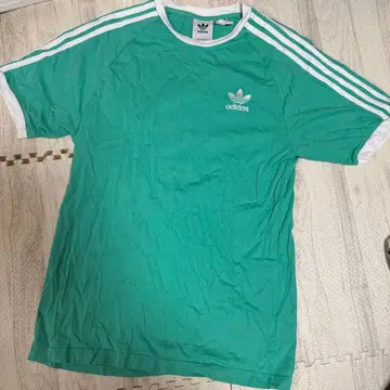 adidas 3 스트라이프 그린 T셔츠 XL