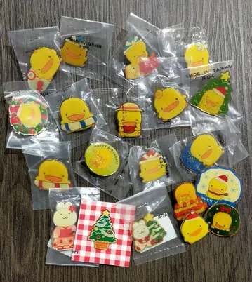 헤이세이 레트로 레어 마더구스 숲 삐요짱 배지 묶음 판매 20점