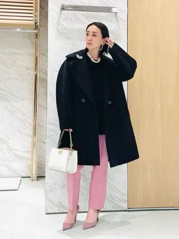 아나이 울 본딩 피코트