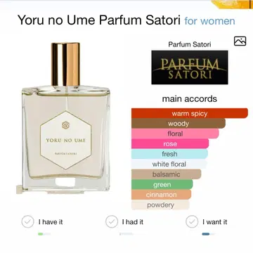 Parfum Satori - Yoru no Ume 50ml | 브랜드 중고거래 플랫폼, 번개장터
