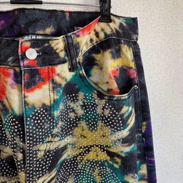 스컬 큐빅 팬츠