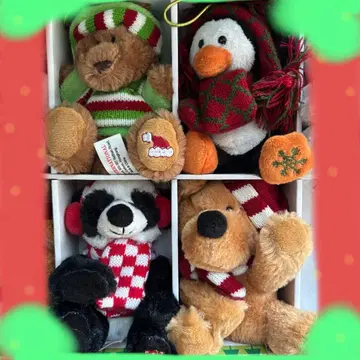 코스트코 크리스마스 오너먼트 봉제 인형 4개 세트