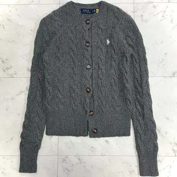 새상품급 폴로 랄프로렌 울 캐시미어 케이블 니트 가디건 QR