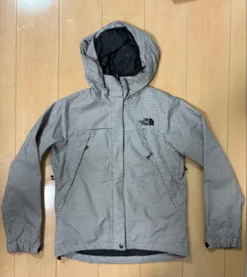 The North Face 체크 무늬 마운틴 후드티 M