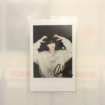 YOUNITE 경문 트레이딩 카드 폴라로이드 사인 포함