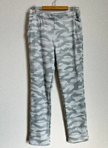 속기모 그레이 카모 패턴 스트레이트 팬츠