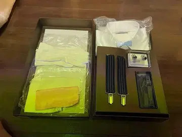 결혼식 세트 셔츠와 서스펜더 세트