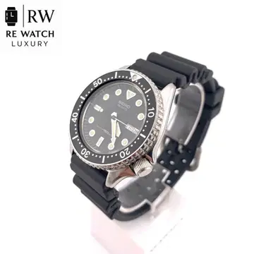7-4835 SEIKO 6458-6000 쿼츠 블랙 150m 방수