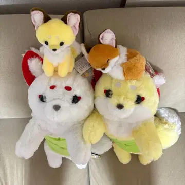 쵸콘과 여우 봉제 인형 4개 세트