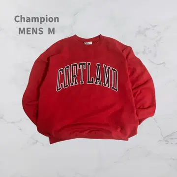 [ 칼리지 로고 ] Champion 챔피온 맨투맨 남성용 M 빨간색