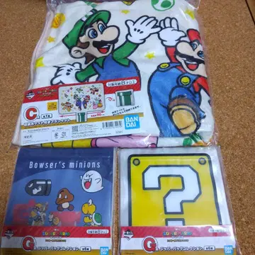 슈퍼 마리오 제일복권 담요와 지퍼 백