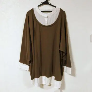 레이어드 스타일 니트 브라운 10L