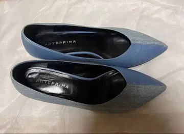 ANTEPRIMA 파랑 그레이 스틸레토 펌프스