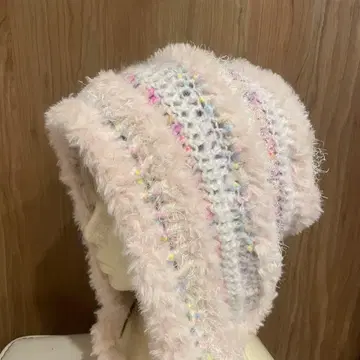 몽환룩 후드 모자 핑크