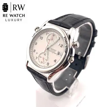7-4732 SEIKO 7T32-6A0A 크로노그래프 실버/블랙